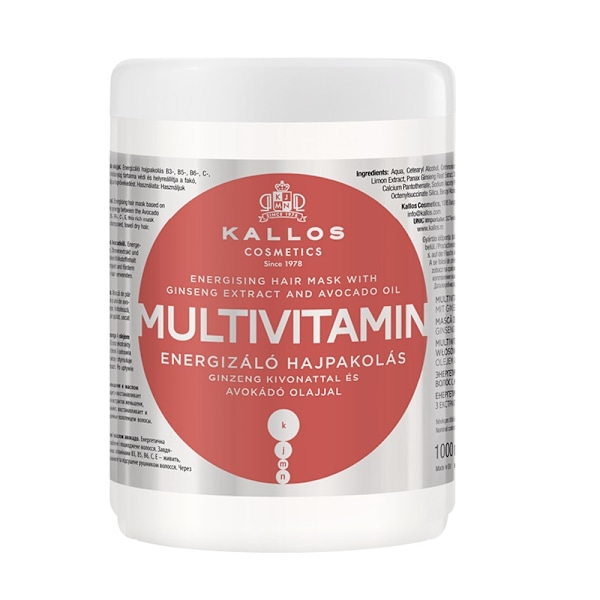 Kallos KJMN Multivitamin Hårmask/ 1000 ml