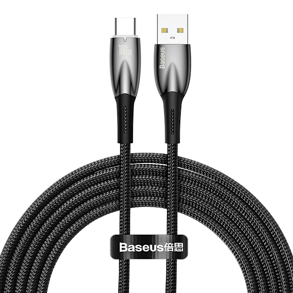 Baseus Glimmer Series Snabbladdningskabel USB-A till USB-C 100W