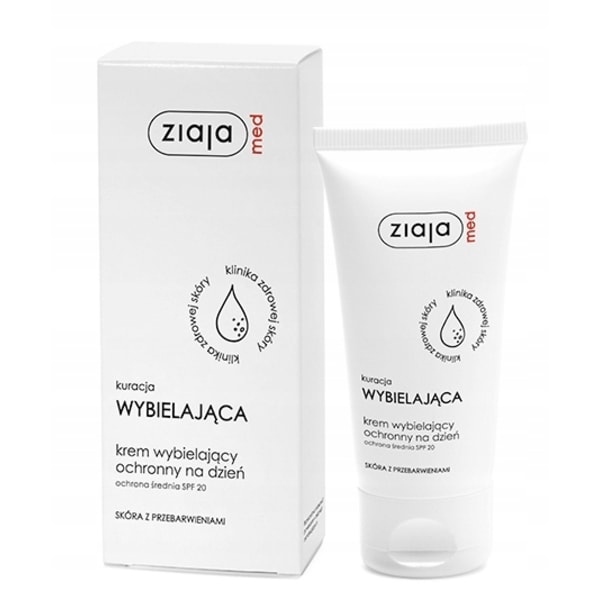 Ziaja Med Blekande Skyddscreme SPF 20 50 ml - Hudvård mot Missfä