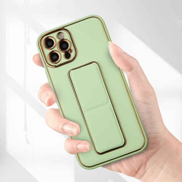 iPhone 12 Kickstand Fodral med Justerbart Stativ Lila
