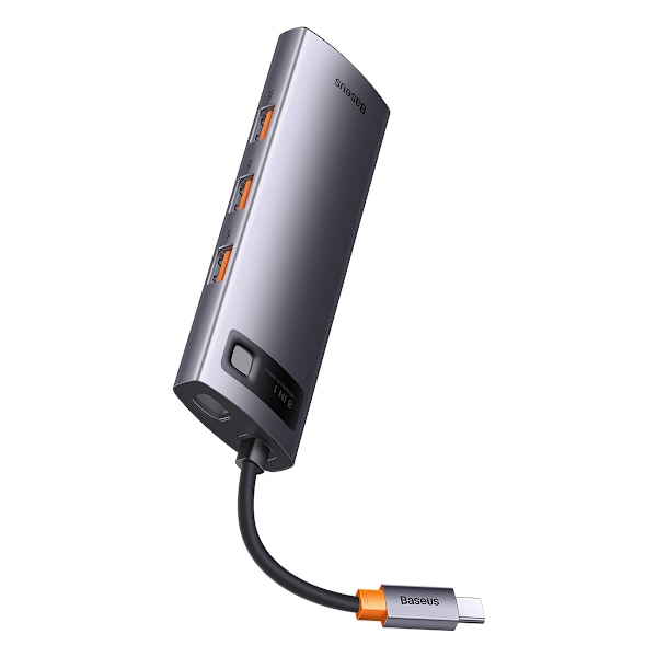 Baseus StarJoy 8-i-1 USB-C Hub med PD / 3x USB-A / HDMI / RJ-45