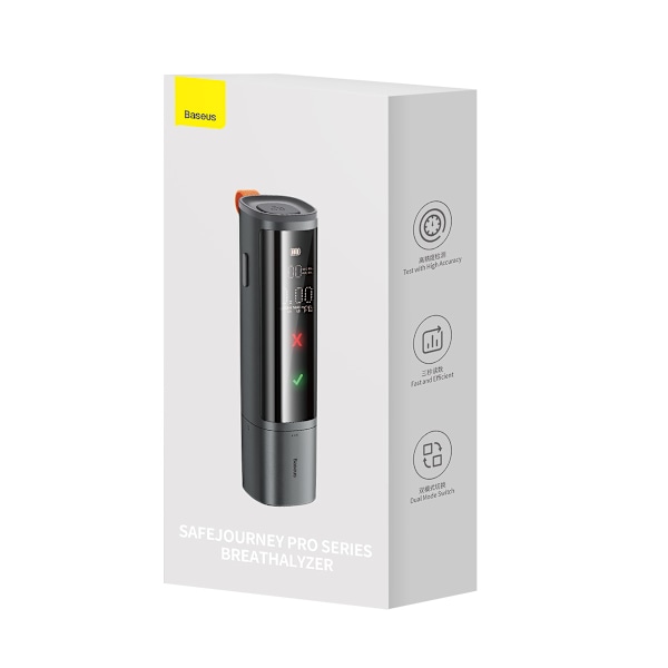 Baseus SafeJourney Pro Series Alkomätare 470mAh Grå