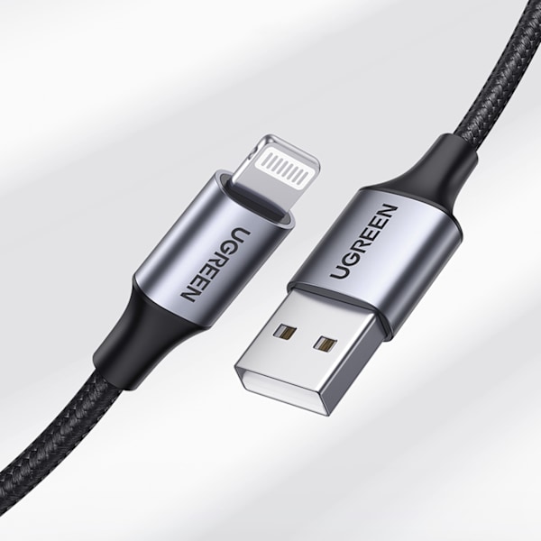 Ugreen USB-A till Lightning Kabel MFi Certifierad 1.5m - Svart