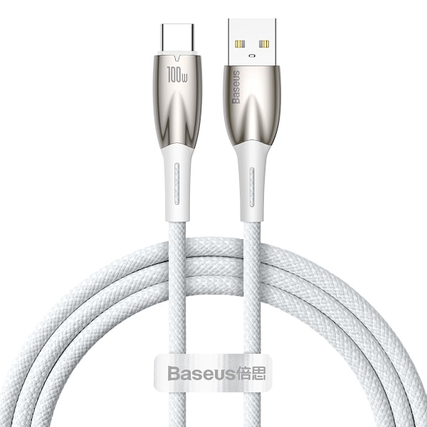 Baseus Glimmer Serie Snabbladdningskabel USB-A till USB-C 100W 4