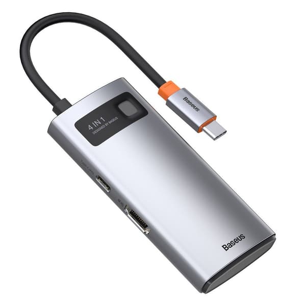Baseus Metallisk Gleam 4-i-1 multifunktionell USB-C HUB - 100W P