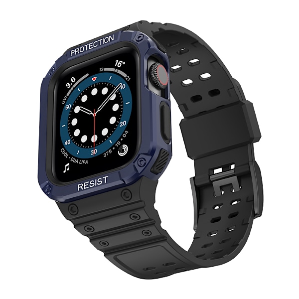 Skyddande Armbandsrem med Robust Fodral för Apple Watch 7/6/5/4/