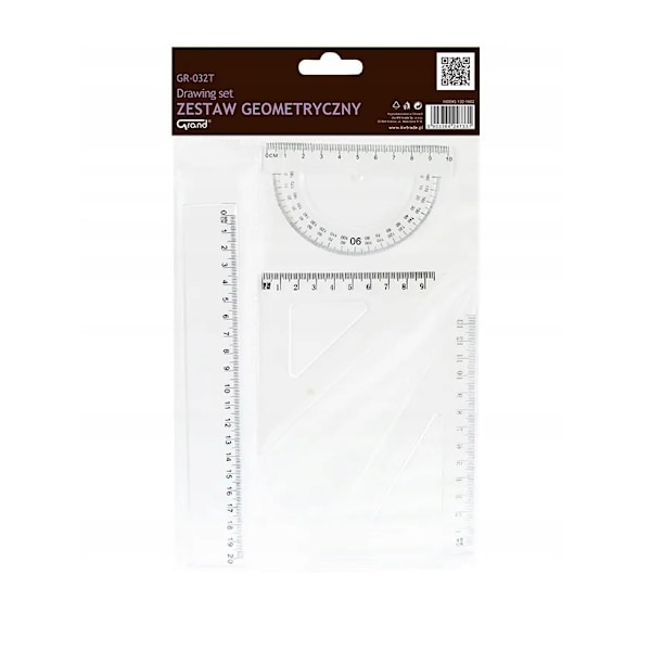 Prismatisk Transparent Geometrisk Sett GR-032T