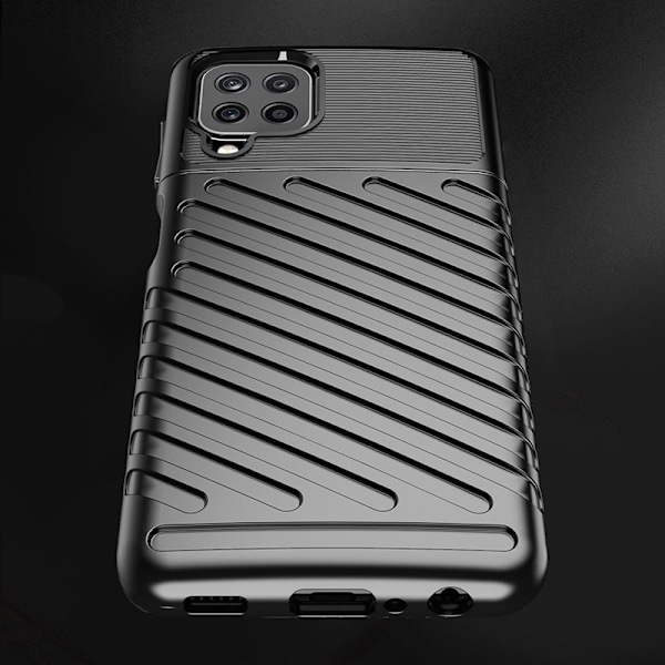 Thunder Case Flexibelt Pansarfodral Samsung Galaxy A22 4G Svart