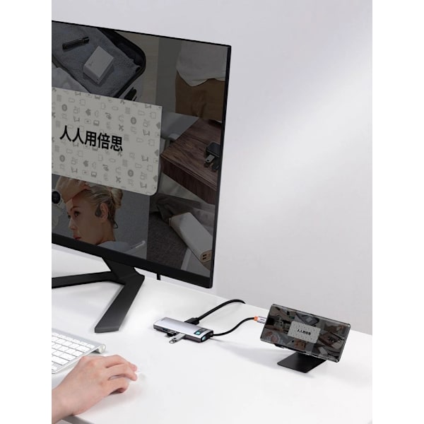 Baseus Metal Gleam 5-i-1 Multifunktionell USB-C HUB - USB-C PD 1