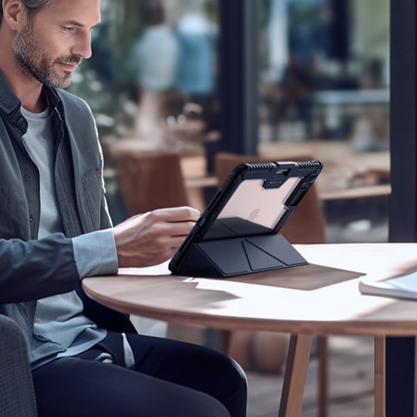 Nillkin Bumper Läderfodral Pro för iPad Air 13" (2024) - svart