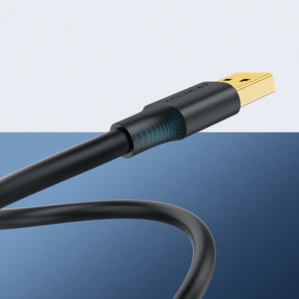 Ugreen USB-A 3.0-kabel/ 5Gb/s/ 1m/ svart