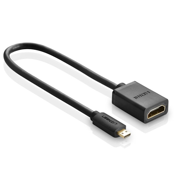 Ugreen HDMI till Micro HDMI Adapterkabel 19-Pin/ 20 cm/ Svart (2