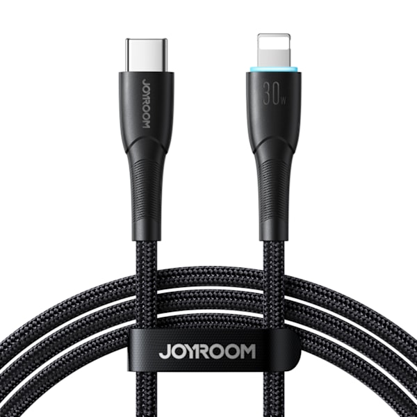 Joyroom Starry Series 30W USB-C till Lightning Kabel 1m - Svart