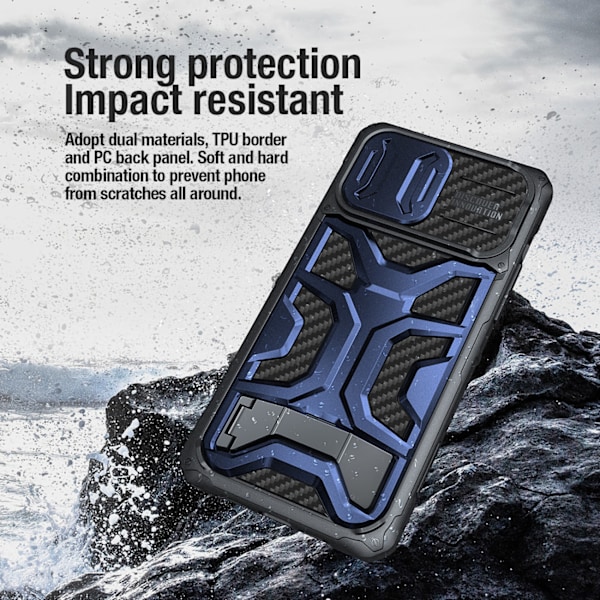 Nillkin Adventurer Pro-skal för iPhone 14 Pro - Svart