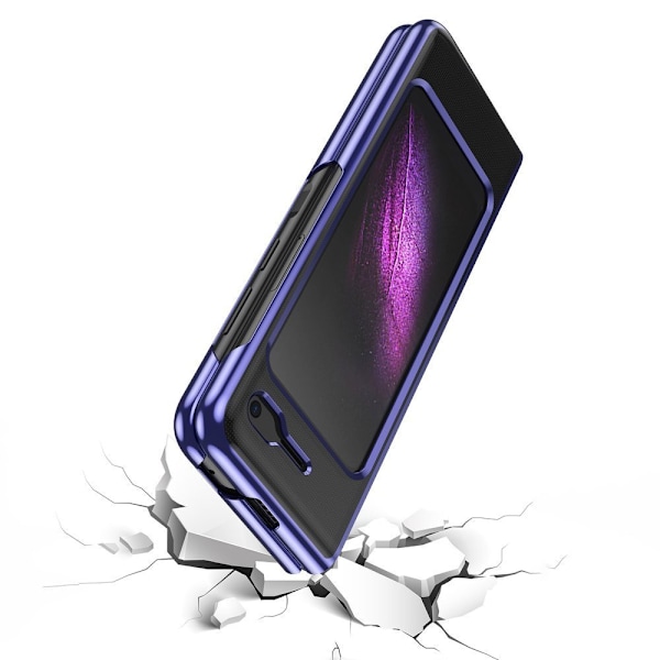 Samsung Galaxy Fold Blå Metallramfodral - Eleganta och Slitstark