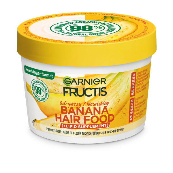 Garnier Fructis Banan Hårmask/ Närande och Fuktgivande/ 400ml