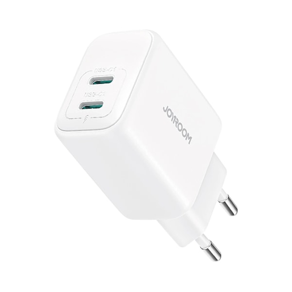 Joyroom JR-TCF12 Väggladdare 2x USB-C 20W PD/QC 3.0 - Vit