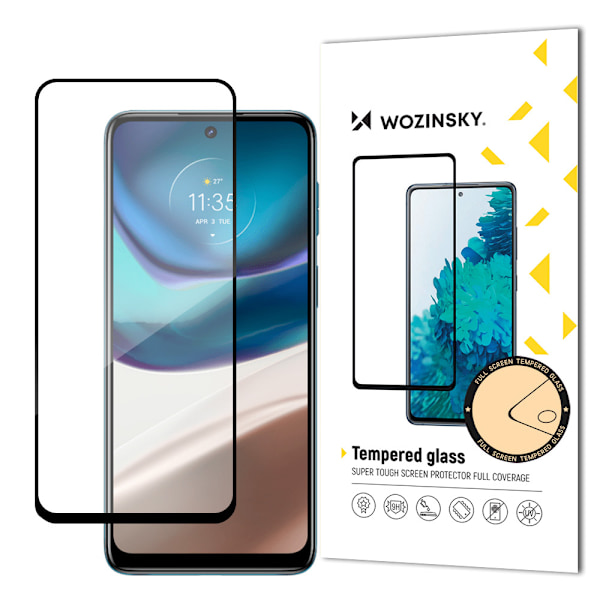 Wozinsky Superslitstarkt Härdat Glas Full Glue för Motorola Moto