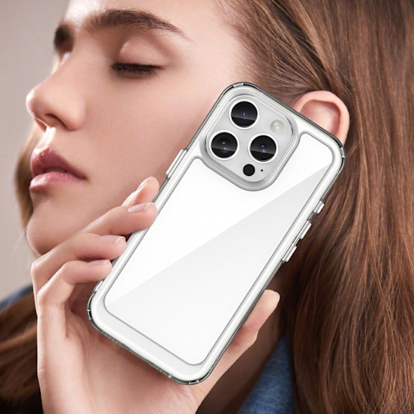 Genomskinligt Gelramsetui Outer Space för iPhone 16 Pro Max