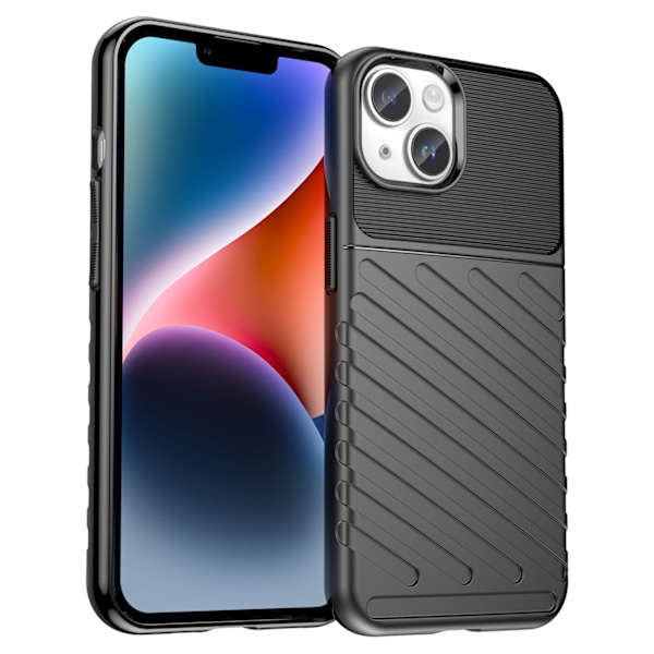Robust Fodral Svart för iPhone 14 - Thunder Case