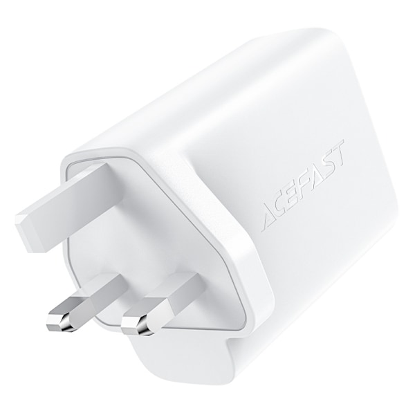 Acefast GaN Väggladdare (UK kontakt) 2x USB Typ C 50W/ Power Del