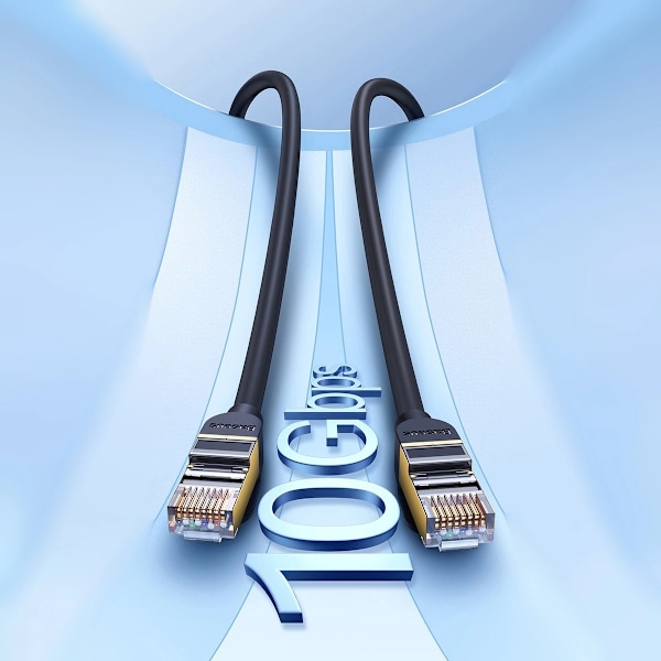 Baseus Speed Seven Snabb Nätverkskabel RJ45 10Gbps 5m Svart (WKJ