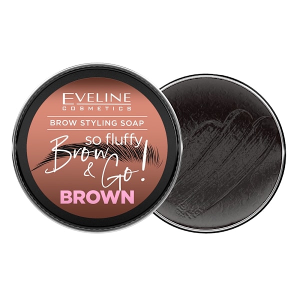 Eveline Cosmetics Brow&Go! Ögonbryn Stylingtvål Brun/ 25g