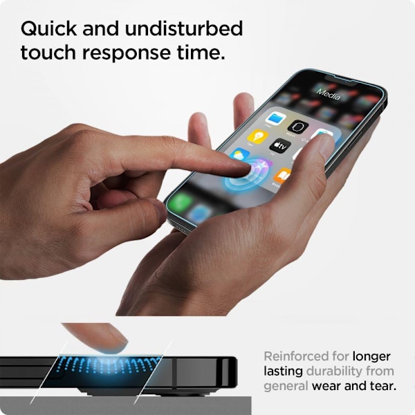 Spigen Glas.tR EZ Fit Härdat Glas För iPhone 13 / 13 Pro / 14 -