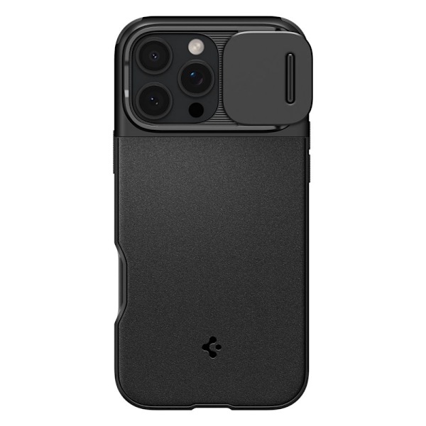 Spigen Optik Armor Mag Cover med MagSafe til iPhone 16 Pro Max - Sort