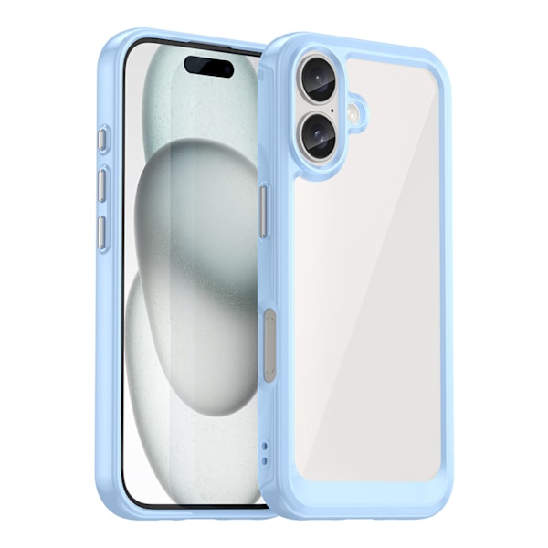 Skyddsfodral Outer Space med gelram för iPhone 16 Plus - blå
