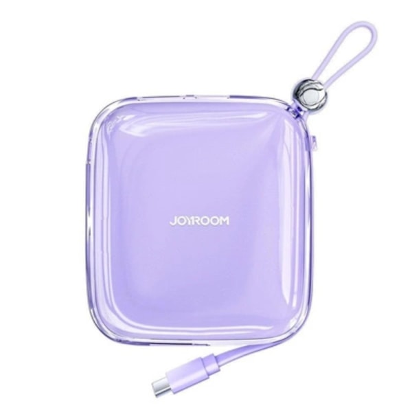 Bärbar Powerbank Joyroom JR-L004 10000mAh USB-C/USB-A Lila
