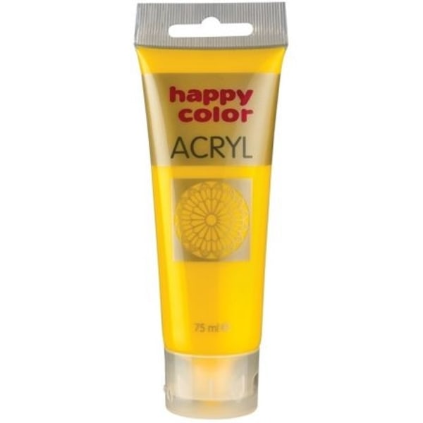 Dekorativ Gul Akrylfärg/ 75 ml - Högkvalitativ Professionell Fär