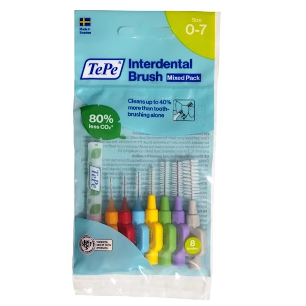 TePe Original Mellanrumstandborstar Startpaket Mix Storlekar 0.4