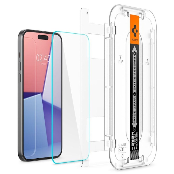 Spigen Glas.tR EZ Fit Härdat Glas för iPhone 15 Plus / 16 Plus -