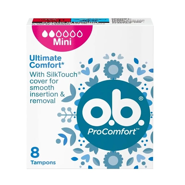 O.B. ProComfort Mini Tamponger 8 st - Bekväm & Diskret Skydd