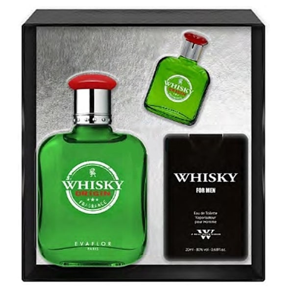 Evaflor Whisky Origin Eau de Toilette Set - 100 ml + 20 ml + 10