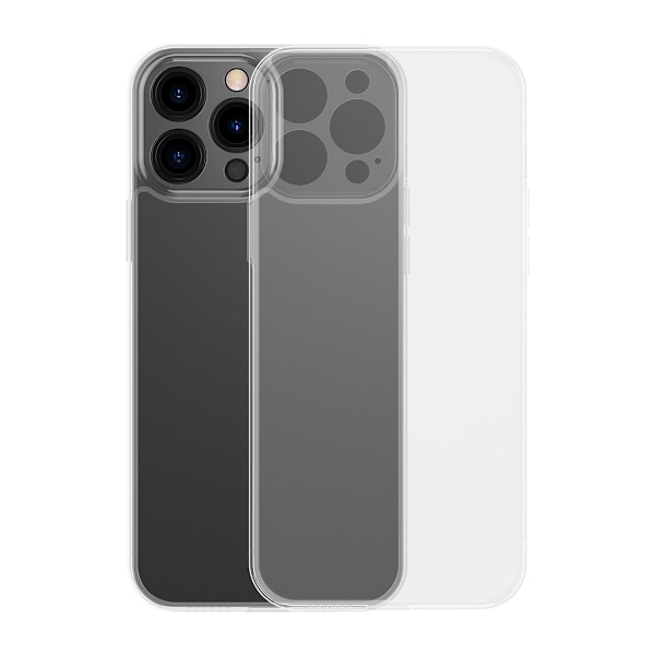 Baseus Frostad Glasfodral för iPhone 13 Pro Max - Styv Transpare