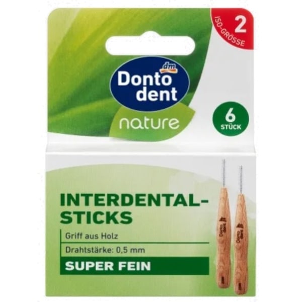 Mellantandsborste Nature ISO 2/ 6-pack/ Dontodent