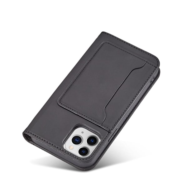 Magnetiskt Kortfodral för iPhone 12 Pro - Svart Korthållare/ Plå
