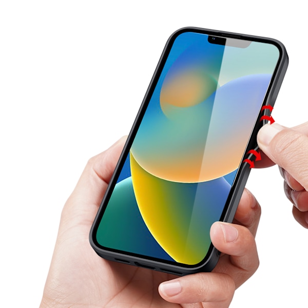 Dux Ducis Fino fodral i nylon för iPhone 14 Plus röd