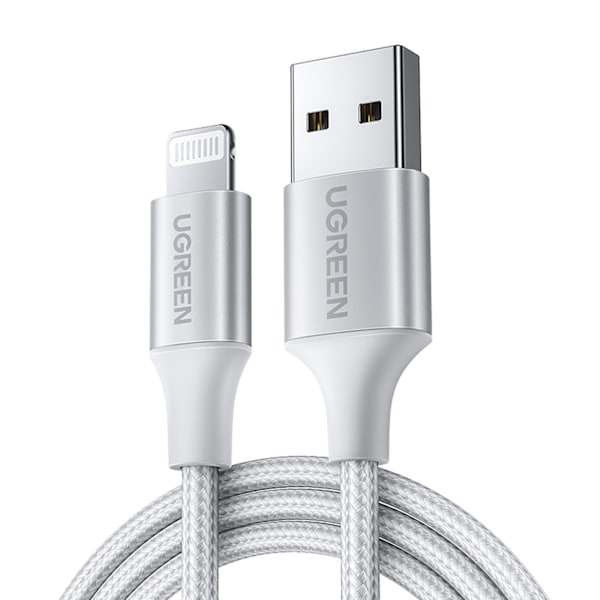 Ugreen US199 60162 USB-A till Lightning MFi-kabel 1.5m - Silver