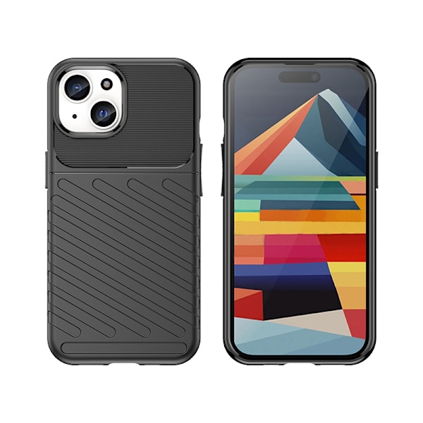 Stöttande Fodral Thunder Case för iPhone 15 - Blå
