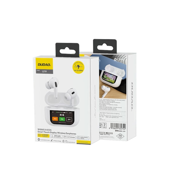 Dudao U19 True Wireless Bluetooth 5.3 Hörlurar med LED-skärm - V