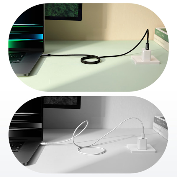 Baseus Tungsten Gold Magnetisk USB-C till USB-C Kabel 100W 1m -