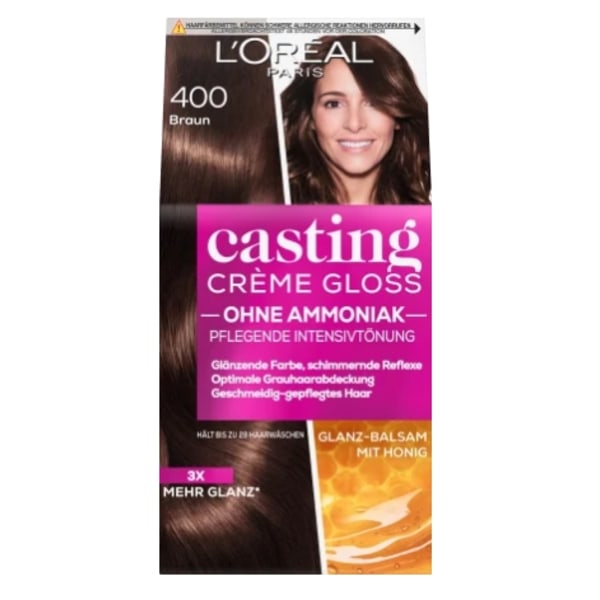 L'Oréal Casting Creme Gloss Brun 400 - Professionell Hårfärg frå