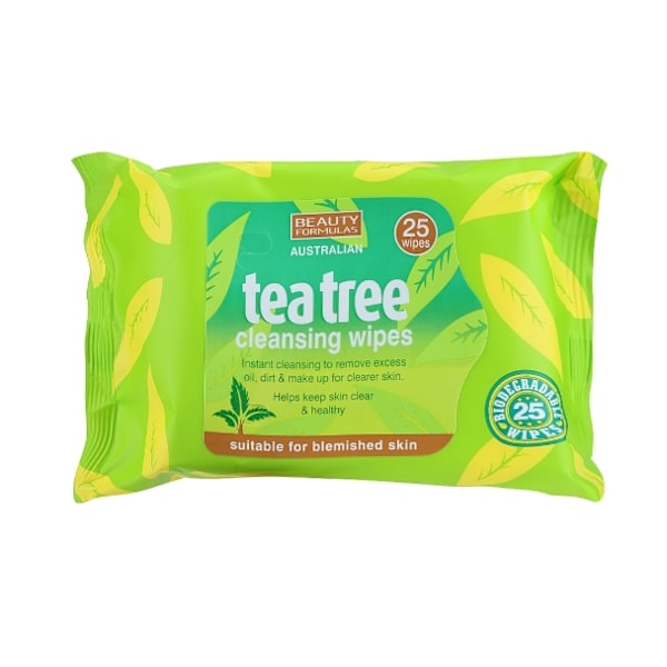 Skönhet Formula Tea Tree Ansiktsservetter/ 30 st