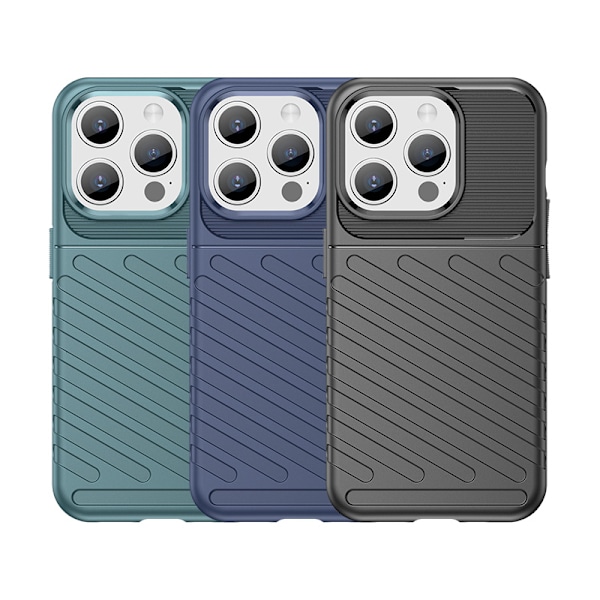 Stöttande Skal till iPhone 15 Pro Thunder Case - Blå
