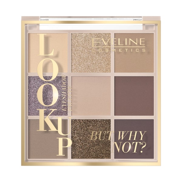 Eveline Cosmetics Look Up Palett 9 Ögonskuggor But Why Not/ 10/8