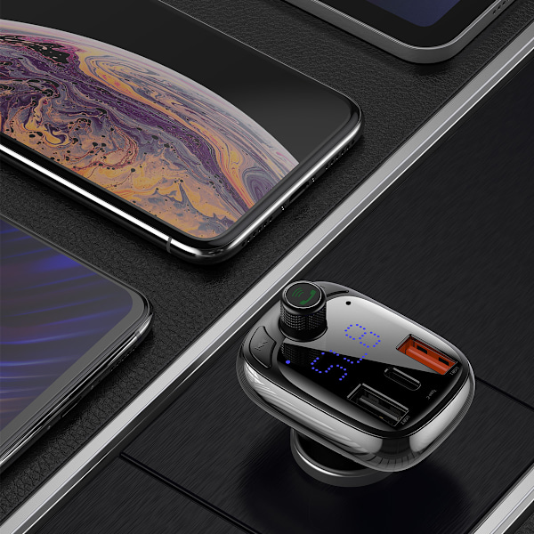 Baseus S-13 Bluetooth-sändare och billaddare (Overseas Edition)