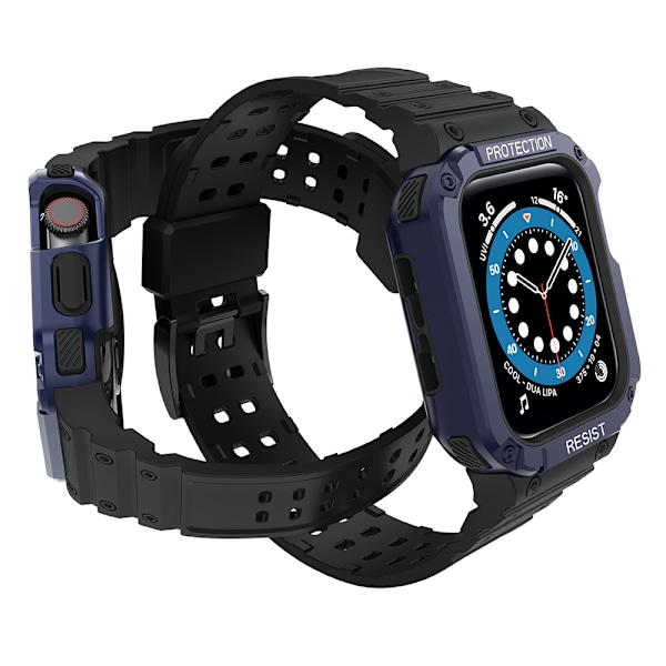 Skyddande Armbandsrem med Robust Fodral för Apple Watch 7/6/5/4/